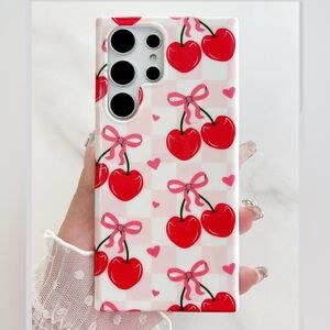 Cherry Delight Phone Case - Red and Pink